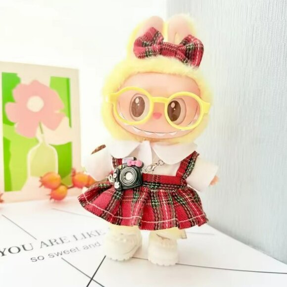 Labubu Skirt, top, bow and camera, no doll or shoes - Picture 2 of 2